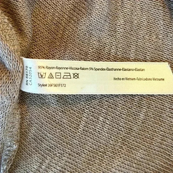 FREE PEOPLE Intimately Free Weekends Layering Top Gauzy Taupe & Purple Sz S NWT - Picture 9 of 12